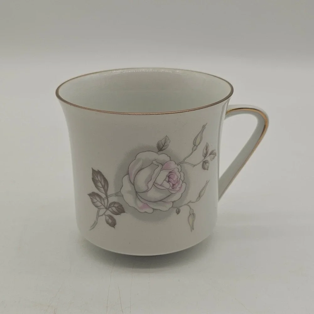 7 Johann Haviland Coffee Tea Cup Bavaria Germany Sweetheart Rose *Read